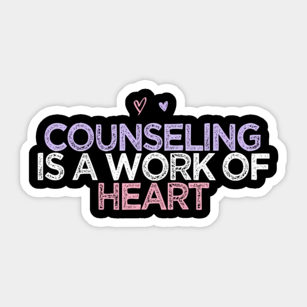 Colored He Counseling Is A Work Of He Sticker by klei-nhanss